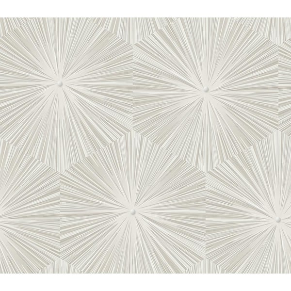 Seabrook Designs Chadwick Starburst Metallic Champagne and Off-White Paper Strippable Roll (Covers 56 sq. ft.)