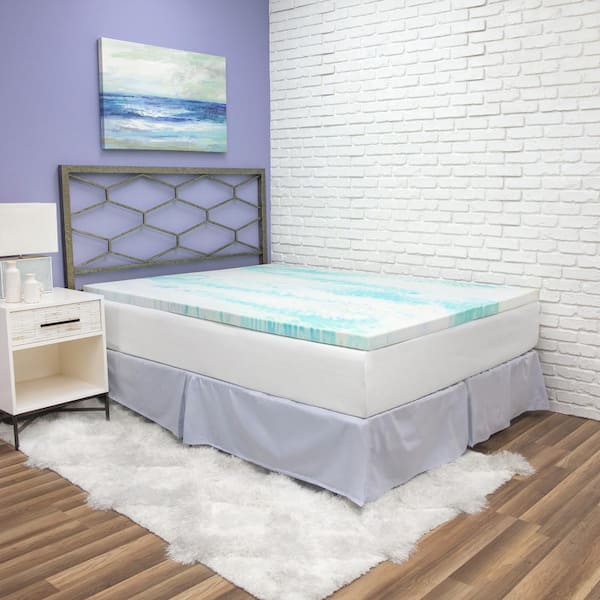 StyleWell 4 in. Gel Infused Memory Foam Queen Mattress Topper THD-MFVT-4Q -  The Home Depot