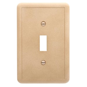 Brown 1-Gang Toggle Wall Plate (1-Pack)