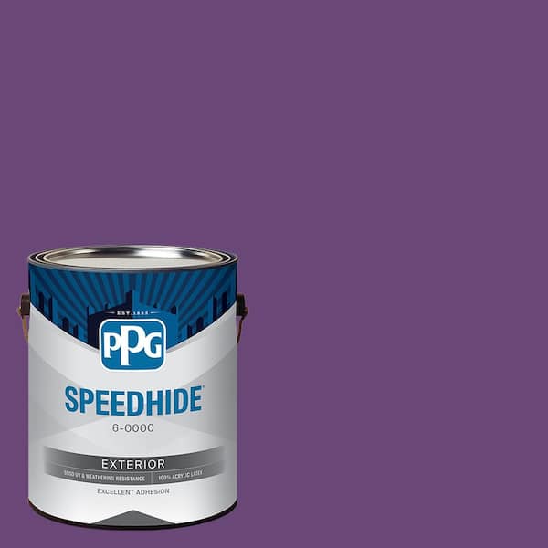SPEEDHIDE 1 gal. PPG1176-7 Perfectly Purple Satin Exterior Paint