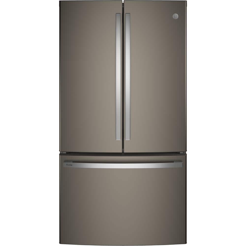 Profile 23.1 cu. ft. French Door Refrigerator in Fingerprint Resistant Slate, Counter Depth, ENERGY STAR