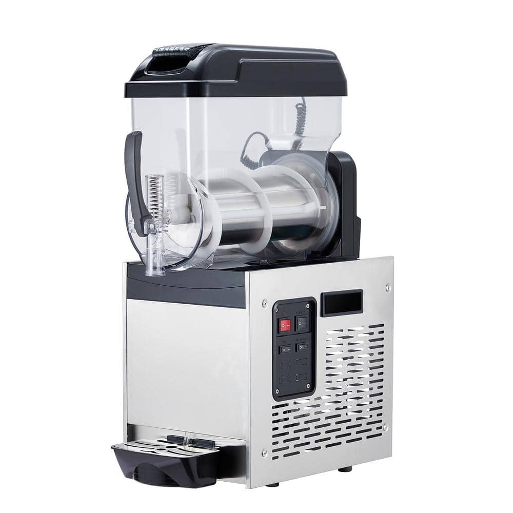 500-Watt Commercial Slushy Machine 12L Single Bowl Frozen Drink Machine Dessert Specialty Appliance in Black