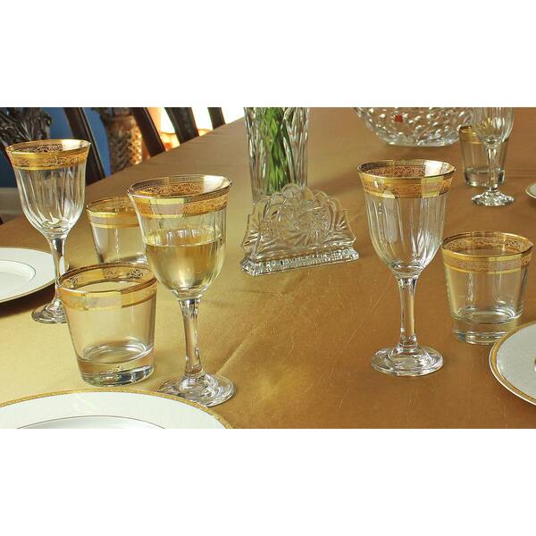 Gibson Home Belinni 4 Piece 6.4oz Fluted Champagne Glass Set