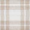 VHC BRANDS Wheat Plaid Golden Tan Soft White Harvest Pumpkin 18 in. x 18  in. Throw Pillow 80551 - The Home Depot