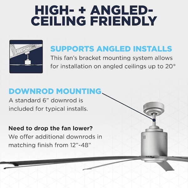 Maxx Air 96 in. Indoor Energy-Saving Brushed Nickel 6-Speed