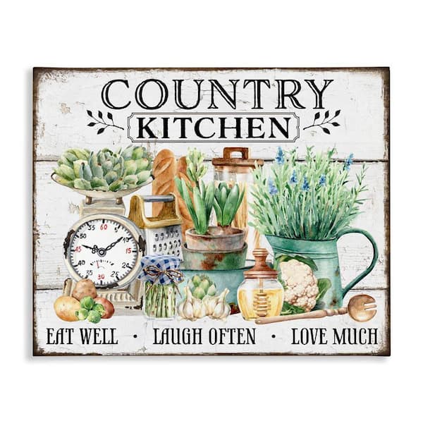Stupell Industries Country Kitchen Still Life by Creatif Belle Unframed Food Graphic Art Print 30 in. x 40 in.