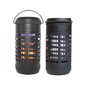 Solar Portable Insect Killer, 3-in-1 with Flickering Flame, Bug Zapper and Lantern