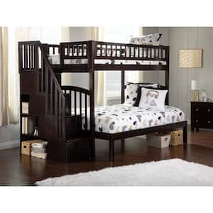 Westbrook Twin Over Full Espresso Staircase Bunk