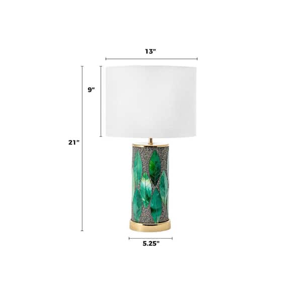 Nuloom Kodiak 21 In Green Novelty, Novelty Table Lamps