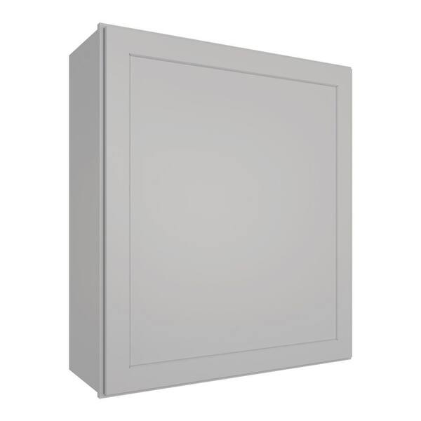 HOMEIBRO 21 in. W x 12 in. D x 30 in. H in Shaker Dove Plywood Ready to Assemble Wall Cabinet 1-Door 2-Shelves Kitchen Cabinet