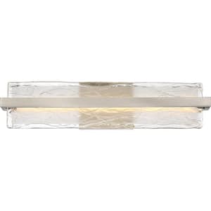 Glacial 22 in. Brushed Nickel Integrated LED Vanity Light