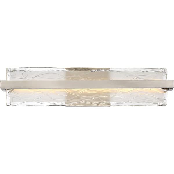 Quoizel Glacial 22 in. Brushed Nickel Integrated LED Vanity Light