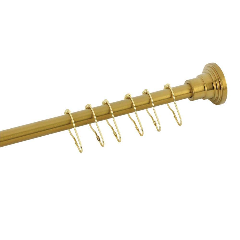 Edenscape 38 in. to 60 in. Adjustable Curved Shower Curtain Rod in Brushed Brass price history on PriceWatchPro