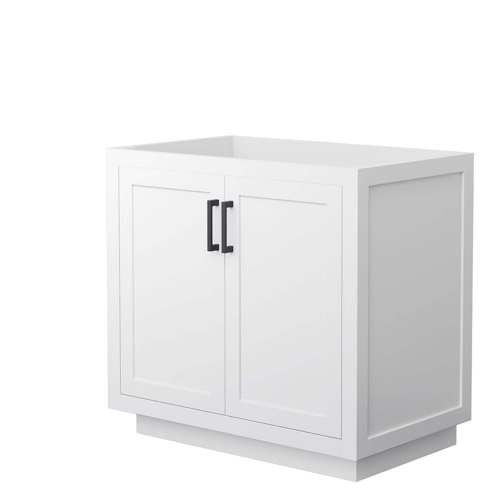 Miranda 35.25 in. W x 21.75 in. D Single Bath Vanity Cabinet Only in White price history on PriceWatchPro