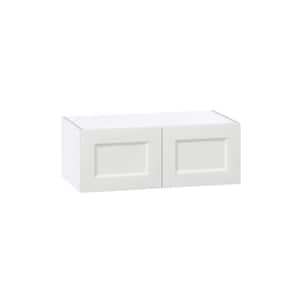 27 in. W x 14 in. D x 10 in. H Alton Painted White Shaker Assembled Wall Bridge Kitchen Cabinet