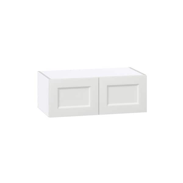 J COLLECTION Laramie 27 in. W x 14 in. D x 10 in. H Assembled Wall Bridge Kitchen Cabinet in Painted Bright White