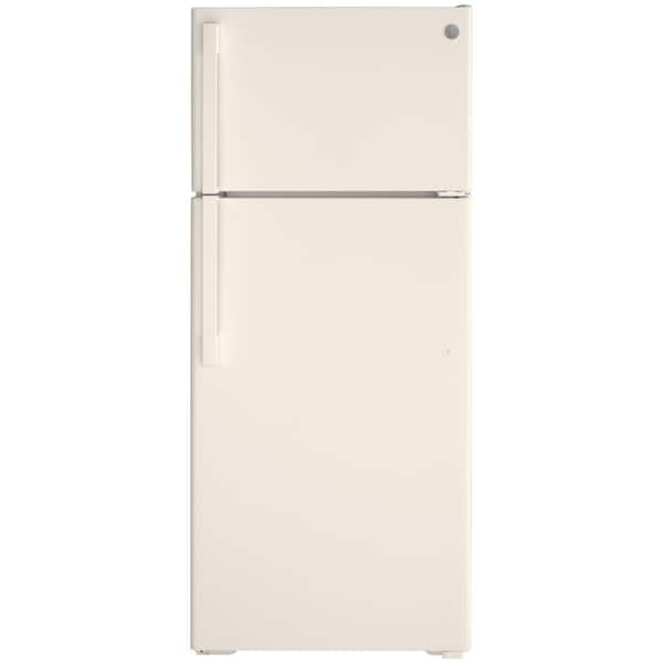 GE 17.5 cu. ft. Top Freezer Refrigerator in Bisque, ENERGY STAR