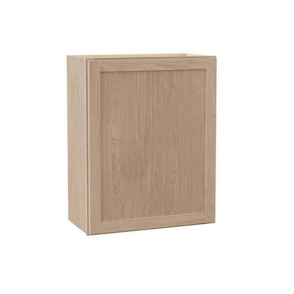 Sinclair 24 in. W x 12 in. D x 30 in. H Assembled Wall Cabinet in Shaker Light Oak