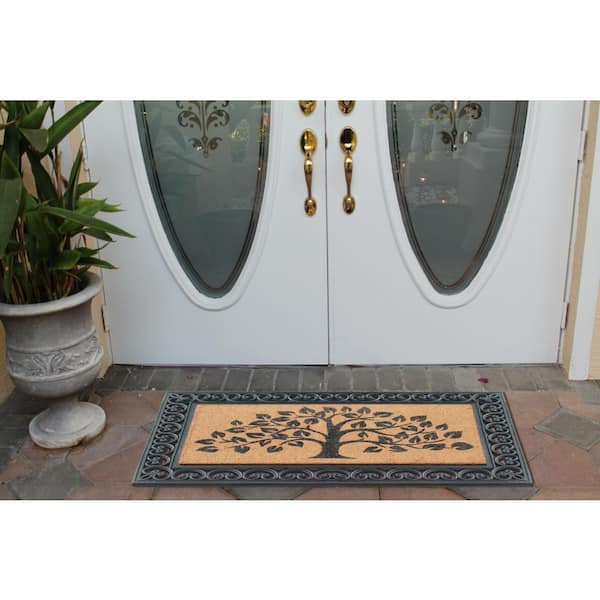 A1 Home Collections A1HC Sunburst Good Luck Design Bronze 30 in x 48 in  100% Pure Rubber Thin Profile Outdoor Entrance Doormat A1HOME200178-CP -  The Home Depot