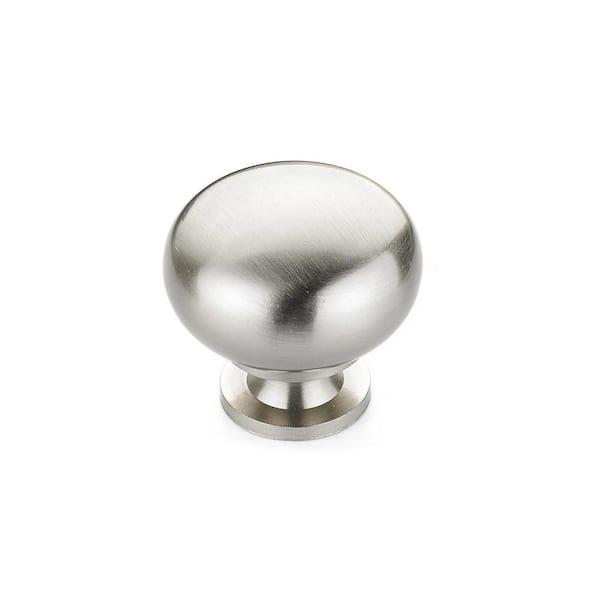 Richelieu Hardware Varennes Collection 1-1/4 in. (32 mm) Brushed Nickel Traditional Cabinet Knob