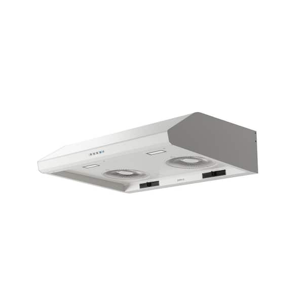 Hurricane 36 in. 695 CFM Ducted Under Cabinet Range Hood in White