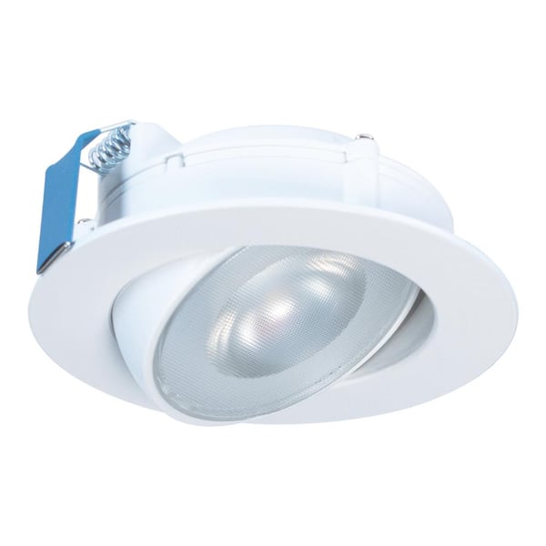HALO HLA 4 in. Color Selectable (2700K-5000K) Canless Recessed Narrow Beam Adjustable Gimbal Trim Integrated LED Kit