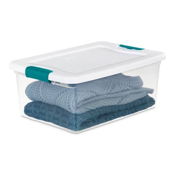 Sterilite Storage Containers - Clear Storage Boxes 20 x 12 x 11 - Carton of 4 - S-14600