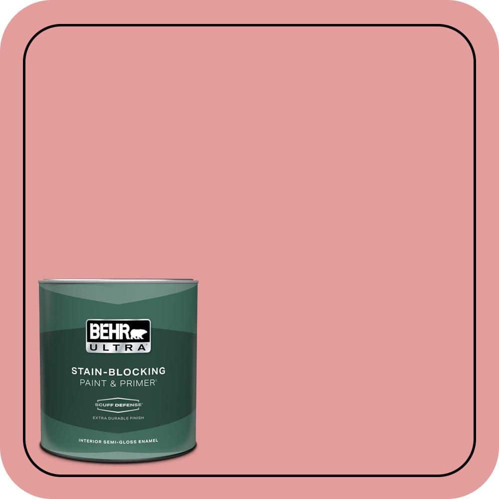 1 qt. #150D-4 Pale Berry Extra Durable Semi-Gloss Enamel Interior Paint & Primer price history on PriceWatchPro