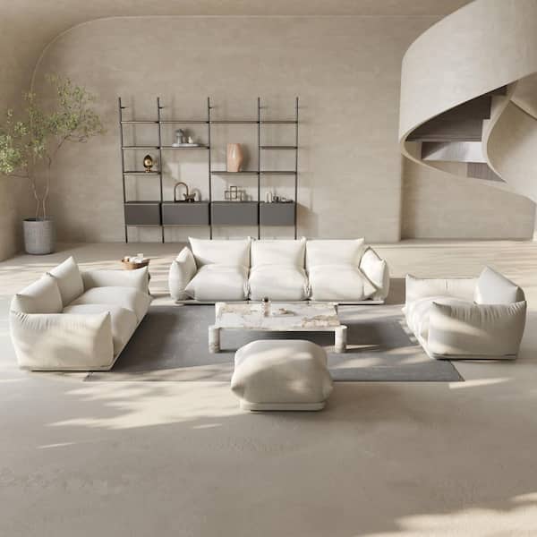 Magic Home Marenco 50 in. Flared Arm Chenille Lawson Modular Sofa