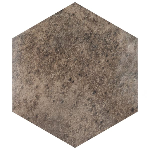 Merola Tile Capri Hex Terra 7 in. x 8 in. Porcelain Floor and Wall