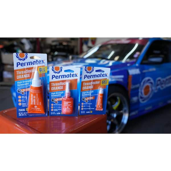 Permatex 0.34 fl. oz. High Strength Removable Orange Threadlocker
