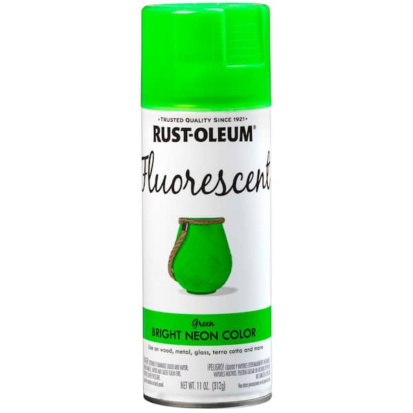 Rust-Oleum Professional 15 oz. 2X Fluorescent Green Marking Spray Paint  266574 - The Home Depot