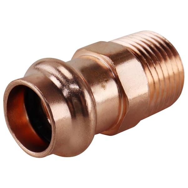 Everbilt 1/2 in. Copper Pressure Cup X MPT Adapter Fitting Pro