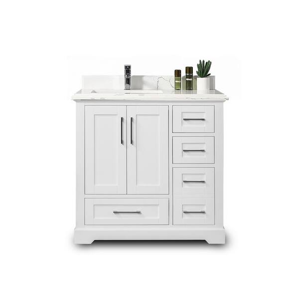 Willow Collections Boston 36 in. W x 22 in. D x 36 in. H Left Offset