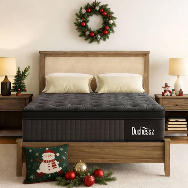 Duchessz Twin Medium Firm Hybrid Memory Foam 10 in. Euro Top Support and Bed-in-a-Box Mattress