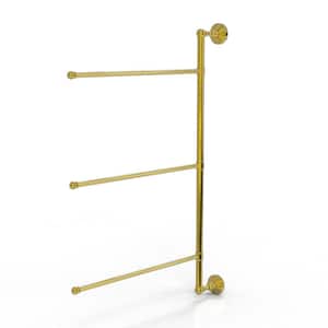 Waverly Place Collection 3 Swing Arm Vertical 28 in. Towel Bar in Polished Brass