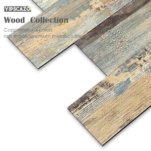 Subway Collection Rustic Wood 3 in. x 6 in. PVC Peel and Stick Tile (12.5 sq. ft./100-Sheets)