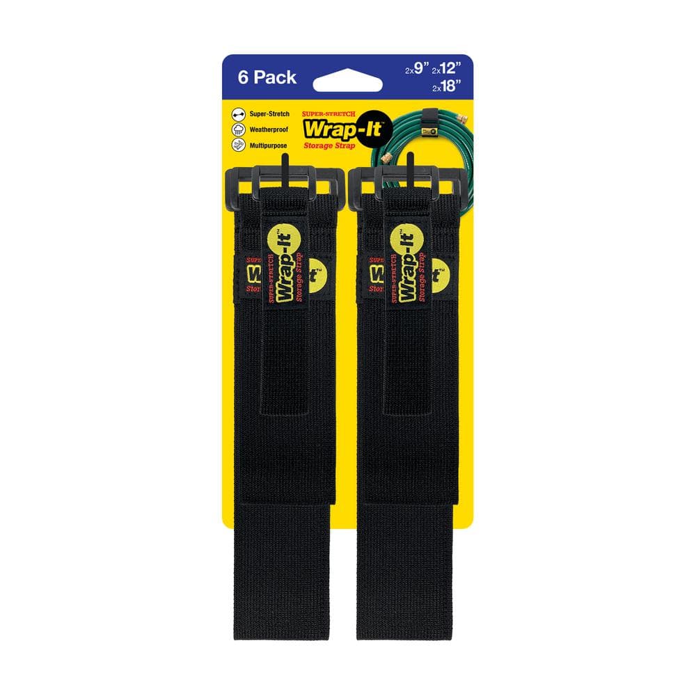 Secure Cable Ties All Purpose Elastic Cinch Strap - 18 inch - 5 Pack