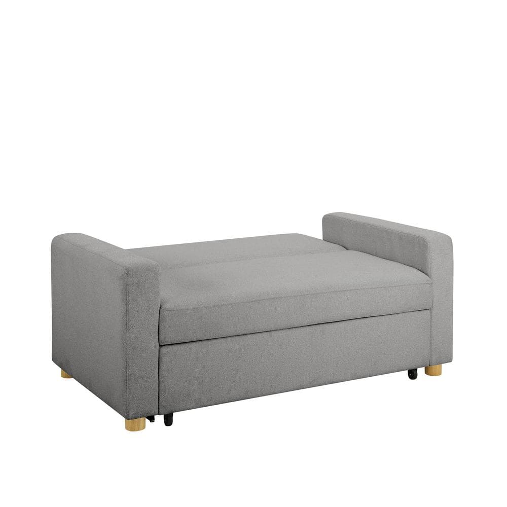 Gray Fabric Lawson Sleeper Sofa with Removable Cushions