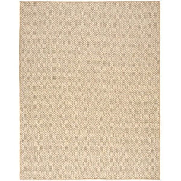 Courtyard Natural 10 ft. x 14 ft. All-over design Contemporary Area Rug