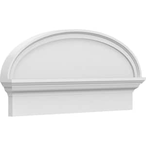 2-3/4 in. x 30 in. x 14-3/8 in. Elliptical Smooth Architectural Grade PVC Combination Pediment Moulding