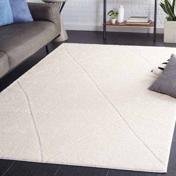 Melody Ivory/Beige 8 ft. x 10 ft. Oversized Diamond Area Rug