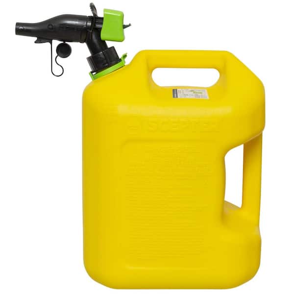 Scepter 5 gal. Smart Control Diesel Can with Rear Handle, Yellow Fuel  Container FSCD571 - The Home Depot