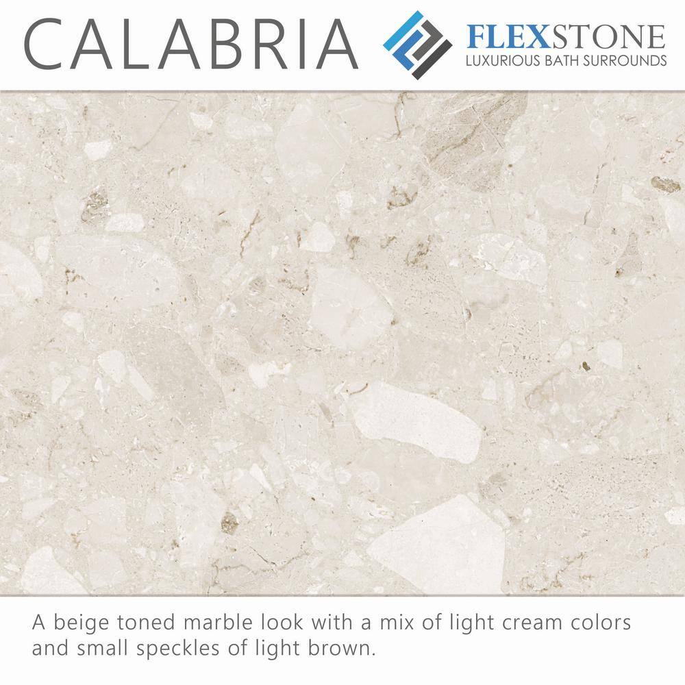 Calabria FlexStone 3" x 95" Waterproof Shower Trim with Lip