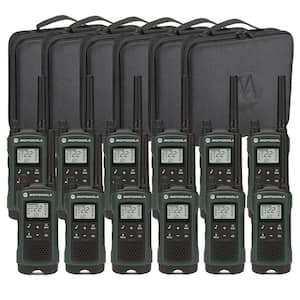Talkabout T465 FRS/GMRS 2-Way Radios with 35 Mile Range and NOAA Notifications in Green (12-pack)