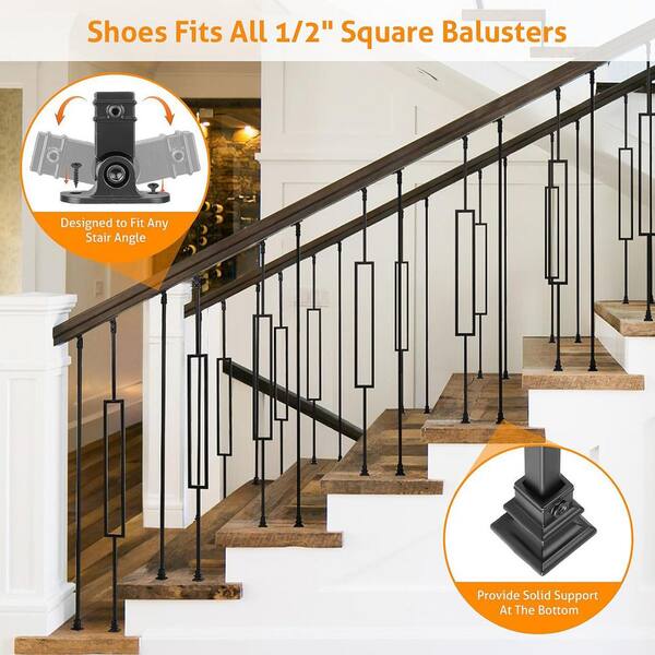 44 Inch Stair Spindles Black And Decker Iron 10-Pack Wrought Iron ...