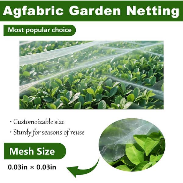 Agfabric 8 ft. x 12 ft. Outdoor Insect Barrier Netting Biological