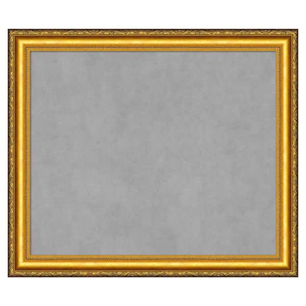 Amanti Art Colonial Embossed Gold 28 in. x 24 in. Framed Magnetic Board