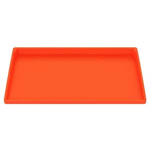 28 in. Silicone Griddle Mat Cover for Blackstone, Encompassing Coverage Food Grade Grill Buddy Mat for Patio, Orange