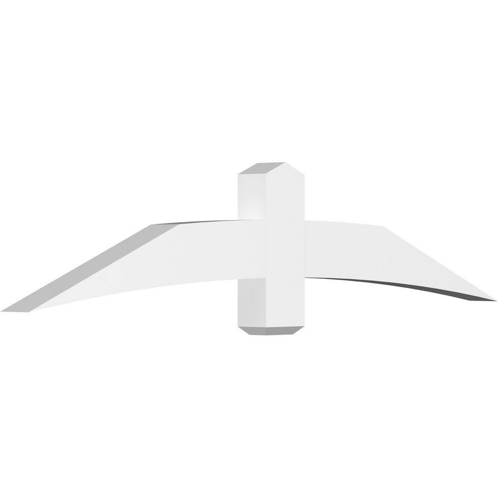 72 in. W x 15 in. H x 4 in. D x 6 in. F, 5/12 Pitch, Bellingham Signature Urethane Gable Bracket, Primed Tan price history on PriceWatchPro